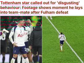 '캡틴 손흥민 부재' 토트넘 처참히 무너졌다... "혐오스럽다" 몰상식한 추태 분노→감독·팬 갈등까지 '초유의 사태'