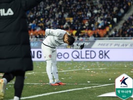 '승강 PO 첫판' K리그1 제주가 웃었다, 수원 원정서 1-0 승리... '유리 PK 결승골' [수원 현장리뷰]