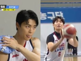 NCT 쟈니·손태진, 역대급 '부상 투혼' 빛났다..박진영도 놀란 '열혈농구단' [★FOCUS]