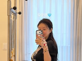 '박현호♥' 은가은, 만삭 D라인..남편 밥 먹고 볼록