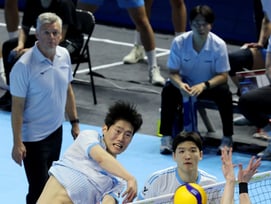 [포토]'허수봉 터치아웃 유도' 김민재