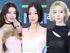 1위 아이브 장원영, 2위 블랙핑크 제니, 3위 에스파 윈터
