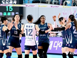 '2위와 10점 차' 도로공사, 기업은행 꺾고 홈 15연승 '선두 질주'