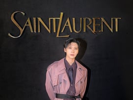 '생 로랑 앰버서더' NCT 텐, 4년 연속 파리 패션위크 접수