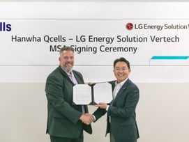 한화큐셀-LG에너지솔루션, 미국 ESS 시장 공략