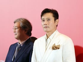 [한번에쓱]'기자 질문에 답하는 이병헌' BIFF2025 개막작 '어쩔수가 없다' 기자회견