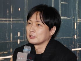 답변하는 '대홍수' 김병우 감독[★포토]