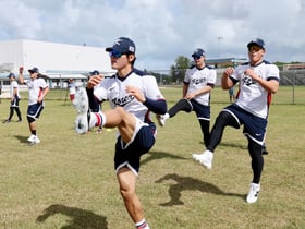 [한번에쓱] 'WBC 괴물같은 활약이 기대되는'  03년생 동갑 안현민과 김도영의 생생현장