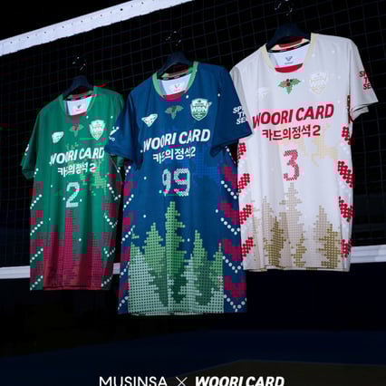 '이시몬-이유빈 모델 됐다!' 우리카드 배구단, 스쿨룩 컨셉 '윈터 콜렉션' 출시 '15일부터 구매 가능'