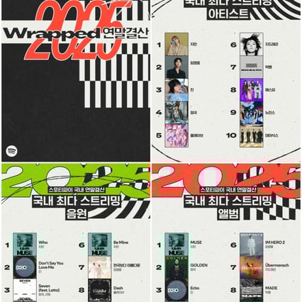 방탄소년단 지민, 스포티파이 韓 '2025 연말 결산' 3개 부문 2년 연속 1위 '평정'