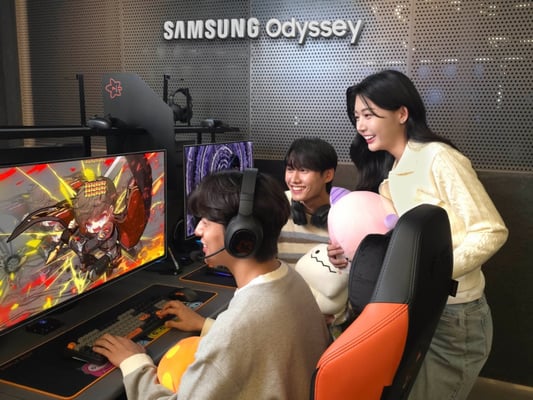 삼성전자, 넥슨 '메이플 아지트'서  오디세이 게이밍 모니터 체험존 운영