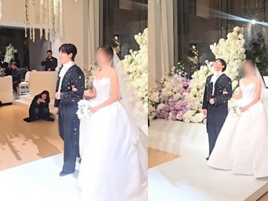 "비공개인데"..김장훈, 미르 비연예인 아내 얼굴 공개 논란