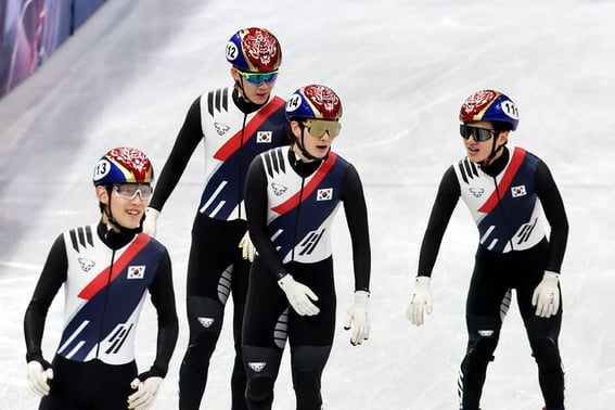 8チームの中で最も速かった！ 男子ショートトラック、5000mリレーで組1位、決勝進出··· 20年ぶりの金が見える [ミラノ現場]