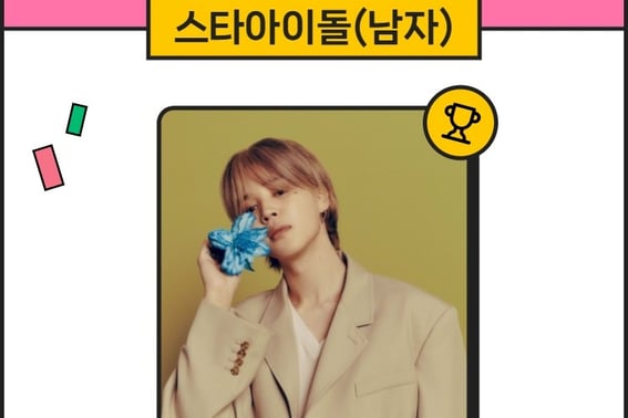 离回归还剩一个月的防弹少年团智旻，明星排名 男 IDOL 连续225周位居第一