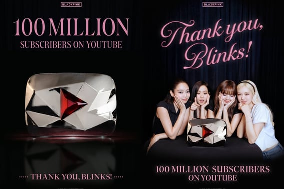 BLACKPINK、世界のアーティストとして初めてYouTube登録者数1億人突破