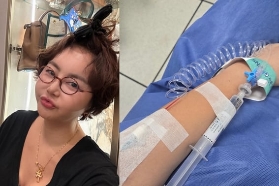 After the brain tumor was determined..Hwang Hye-young confesses, "It's going to be a storm, but I'm enduring it." [Star Issue]