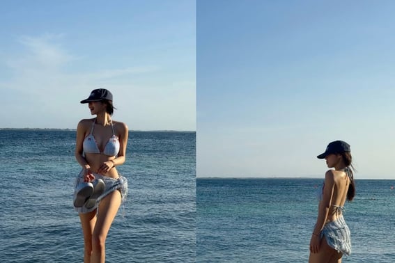 Lee So-ol khoe vai vuông góc với bikini [Star Issue]