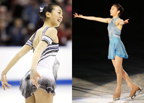 ↑ 아사다 마오(왼쪽)과 김연아