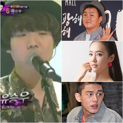 유승우(왼쪽부터 시계방향), 허각, 별, 유아인