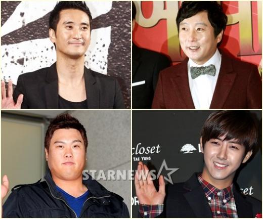 왼쪽위부터 시계방향)신현준, 이수근, 광희, 류현진 ⓒ사진=스타뉴스