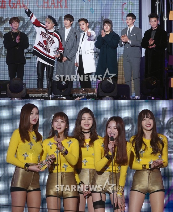 블락비(위), EXID/사진=이동훈 기자