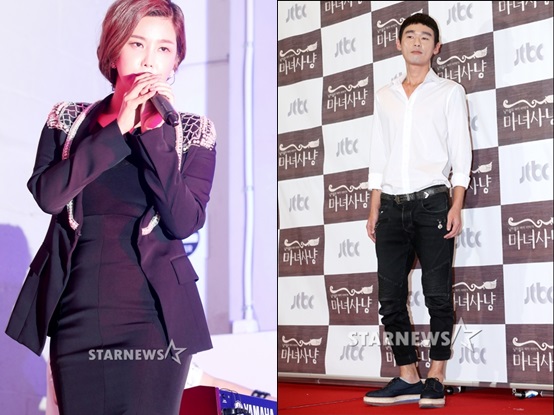 솔비(왼쪽)와 허지웅 / 사진=스타뉴스