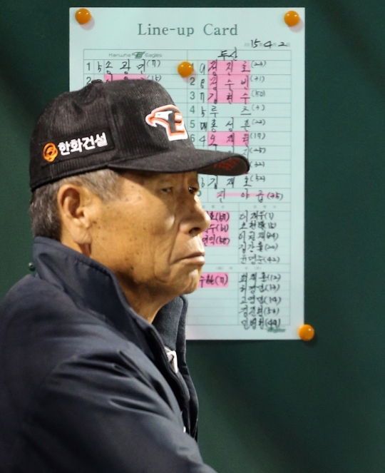 한화 김성근 감독. /사진=한화이글스 제공