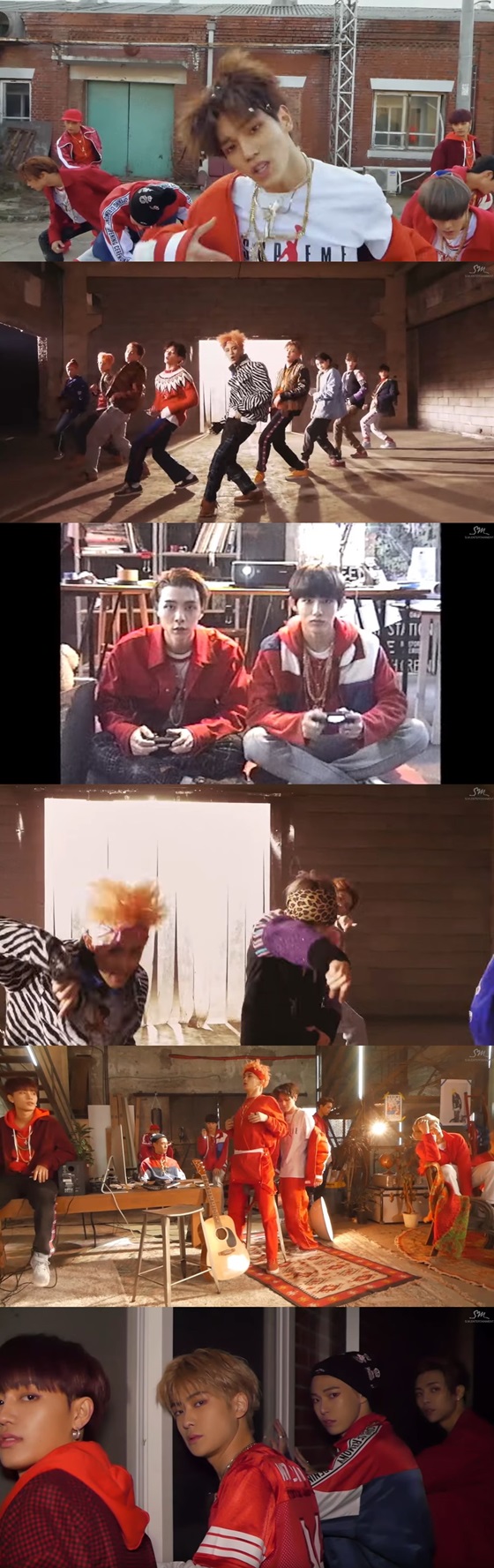 NCT 127 '무한적아' 뮤직비디오 러프 버전 화면 캡처