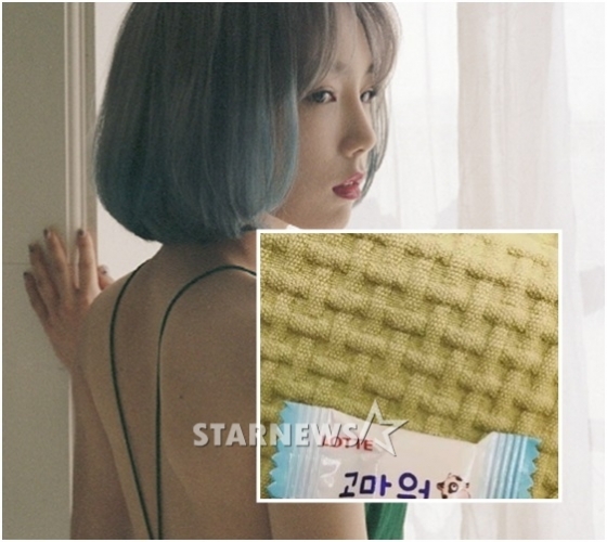 태연과 태연이 SNS에 올린 사진(작은사진)