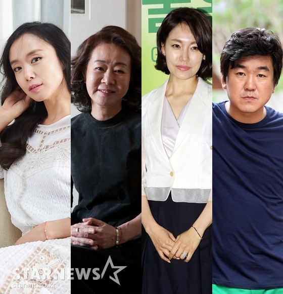 전도연,윤여정,진경,윤제문/사진=머니투데이 스타뉴스, CJ E&M