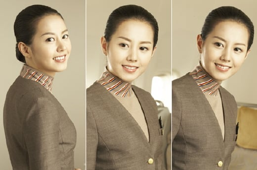 사진=2006년 항공사 모델 발탁 당시의 박채경
