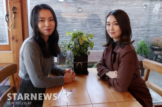 '82년생 김지영' 제작사 봄바람영화사 박지영, 곽희진 대표/사진=김휘선 기자