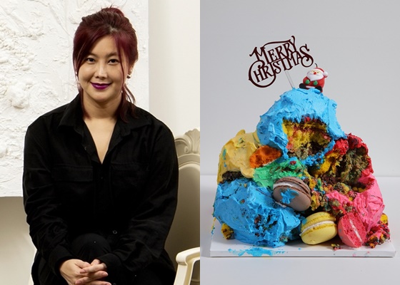 솔비(권지안)와 'Just a Cake' /사진=오철한 작가