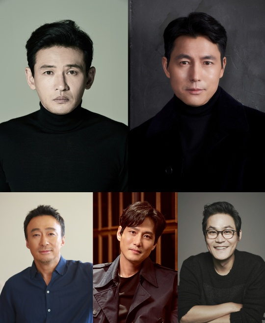 황정민 정우성 이성민 박해준 김성균 / 사진=각 소속사