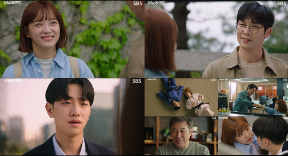 SBS 금토드라마 '오늘의 웹툰'에서 김세정이 김갑수의 연재 종료 위기를 막았다./사진=SBS 금토드라마 '오늘의 웹툰' 방송 화면 캡처