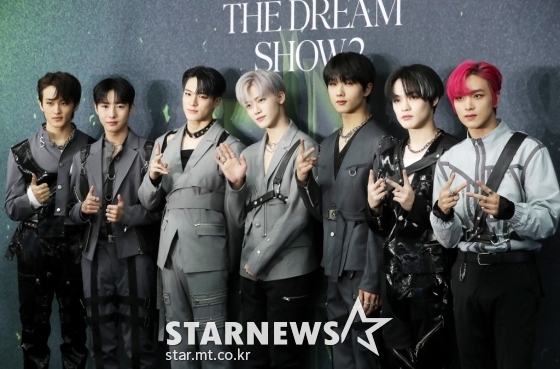 그룹 NCT DREAM(엔시티 드림)이 8일 오후 서울 송파구 잠실 올림픽주경기장에서 열린 두 번째 단독 콘서트 'THE DREAM SHOW2 - In A DREAM'(더 드림 쇼2 - 인 어 드림) 기자회견에 참석해 포토타임을 갖고 있다. 2022.09.08 /사진=김창현 기자