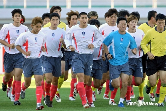 2002 한일 월드컵의 한국 대표팀. /AFPBBNews=뉴스1