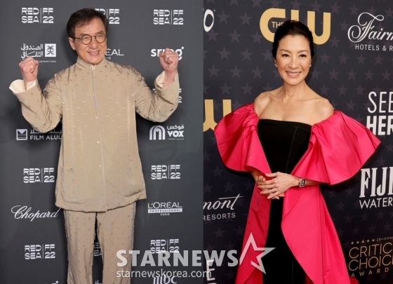 성룡, 양자경 / 사진=/AFPBBNews=뉴스1=스타뉴스
