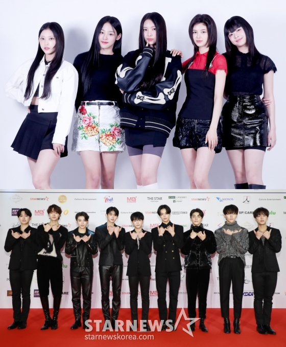 뉴진스(위)와 &TEAM /사진=스타뉴스