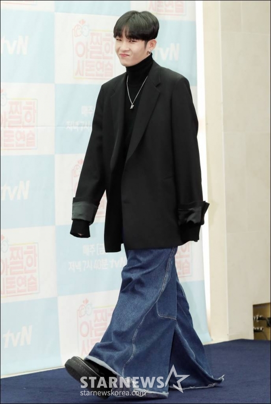 사우스클럽 남태현이 12일 오전 서울 마포구 상암동 스탠포드 호텔에서 열린 tvN 가상결혼 리얼리티 '아찔한 사돈연습' 기자간담회에 참석하고 있다. '아찔한 사돈연습'은 가상 부부가 된 커플들의 결혼생활과 이들의 현실 부모가 서로의 가상 사돈과 토크를 나누는 프로그램이다. /사진=김창현 기자 chmt@