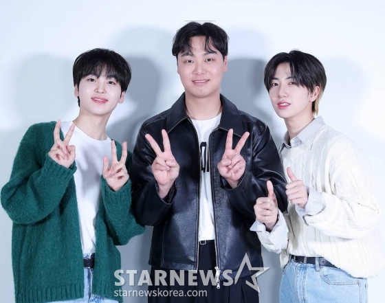 그룹 크래비티 형준-원진, 배우 임재혁 /사진=김창현 기자 chmt@