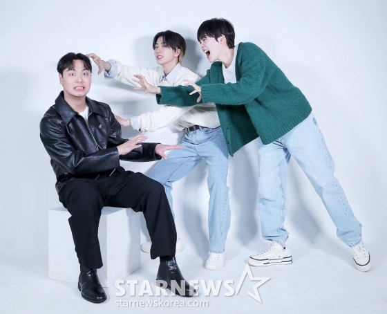 그룹 크래비티 형준-원진, 배우 임재혁 /사진=김창현 기자 chmt@