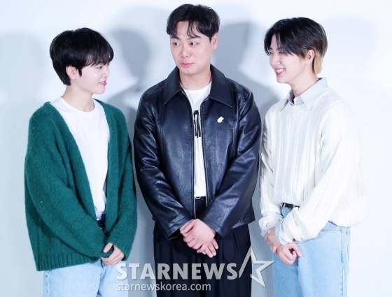 그룹 크래비티 형준-원진, 배우 임재혁 /사진=김창현 기자 chmt@