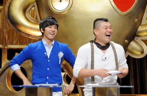 SBS '강심장' 출연 당시 이승기(왼쪽)와 강호동 /사진='강심장'