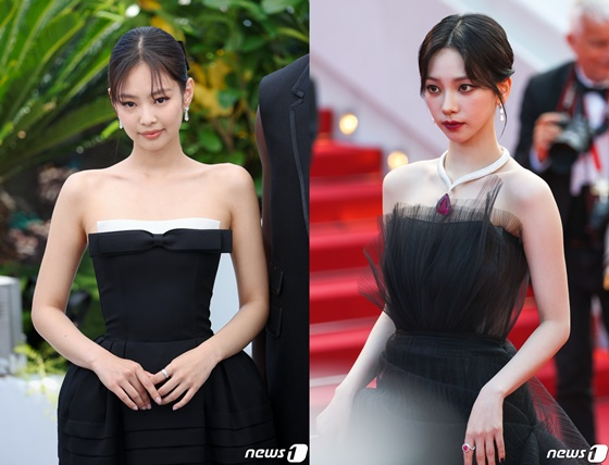 제니(왼쪽), 카리나/사진=뉴스1