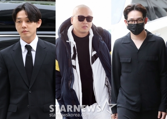배우 유아인, 작곡가 돈 스파이크, 가수 남태현 /사진=스타뉴스
