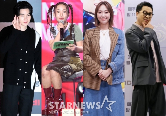 방탄소년단 슈가, 어반자카파 조현아, 이영지, 지상렬. /사진=스타뉴스