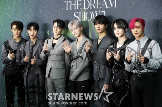 그룹 NCT DREAM(엔시티 드림)이 8일 오후 서울 송파구 잠실 올림픽주경기장에서 열린 두 번째 단독 콘서트 'THE DREAM SHOW2 - In A DREAM'(더 드림 쇼2 - 인 어 드림) 기자회견에 참석해 포토타임을 갖고 있다. 2022.09.08 /사진=김창현 기자 chmt@