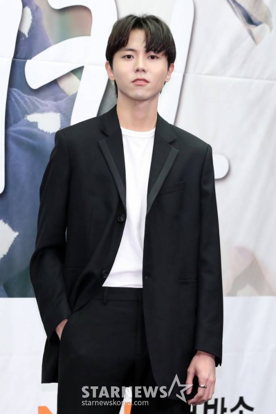 모델 주우재가 2일 오후 마포구 스탠포드호텔 서울에서 열린 MBN 드라마 '최고의 치킨' 제작발표회에서 포즈를 취하고 있다. /사진=이기범 기자 leekb@