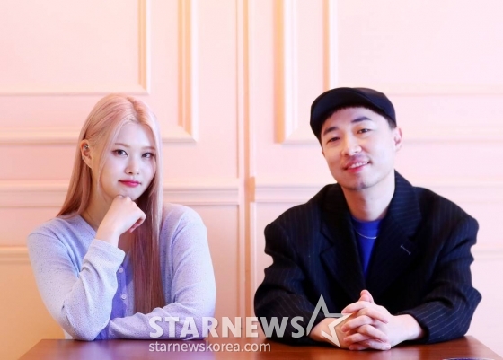 퍼플키스 수안, 프로듀서 정키 /사진=김창현 기자 chmt@